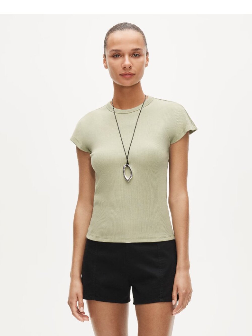 J Crew Perfect rib dolman-sleeve T-shirt Tee Top Lakeshore Medium NEW NWT